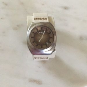 Genuine leather Fossil watch